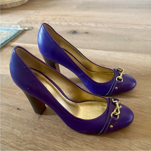 Coach Desaree Leather Heels - Picture 1 of 1